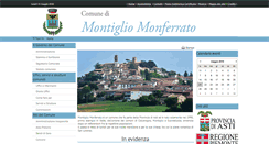 Desktop Screenshot of comune.montigliomonferrato.at.it