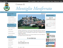 Tablet Screenshot of comune.montigliomonferrato.at.it